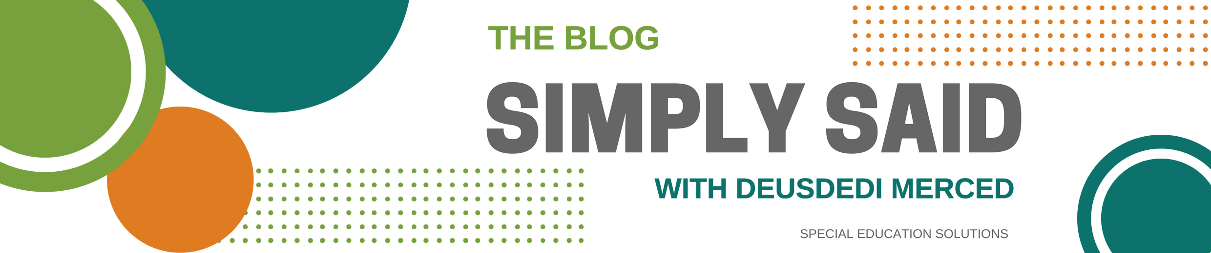 logo that says The blog-simply said-with Deusdedi Merced, Special Education Solutions